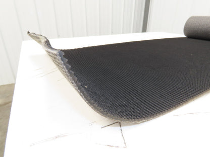 20"W x 10' Rough Grip Top Rubber Conveyor Belt 1-Ply Black 10' Length 9/32"Thick