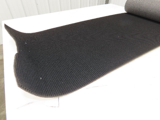 20"W x 10' Rough Grip Top Rubber Conveyor Belt 1-Ply Black 10' Length 9/32"Thick