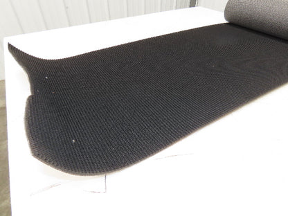 20"W x 10' Rough Grip Top Rubber Conveyor Belt 1-Ply Black 10' Length 9/32"Thick
