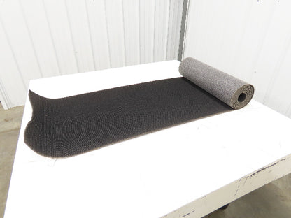 20"W x 10' Rough Grip Top Rubber Conveyor Belt 1-Ply Black 10' Length 9/32"Thick