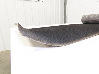 20"W x 9' Rough Grip Top Rubber Conveyor Belt 1-Ply Black 9' Length 9/32"Thick