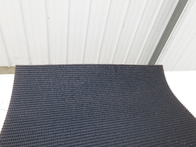 20"W x 9' Rough Grip Top Rubber Conveyor Belt 1-Ply Black 9' Length 9/32"Thick