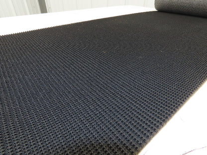 20"W x 9' Rough Grip Top Rubber Conveyor Belt 1-Ply Black 9' Length 9/32"Thick