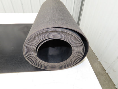 20"W x 25' Smooth Top PVC Conveyor Belt 1-Ply Black 25' Length 1/8"Thick