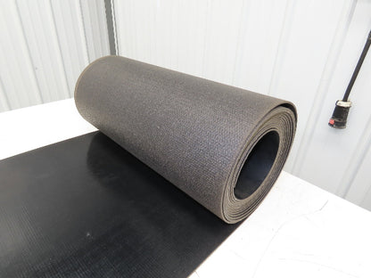 20"W x 25' Smooth Top PVC Conveyor Belt 1-Ply Black 25' Length 1/8"Thick