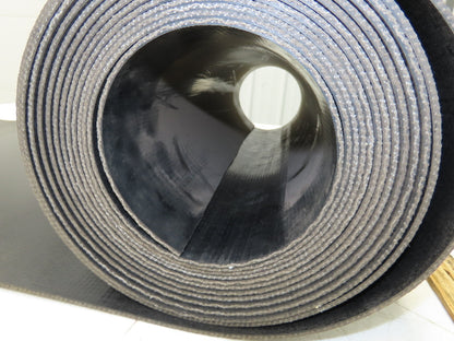 20"W x 25' Smooth Top PVC Conveyor Belt 1-Ply Black 25' Length 1/8"Thick