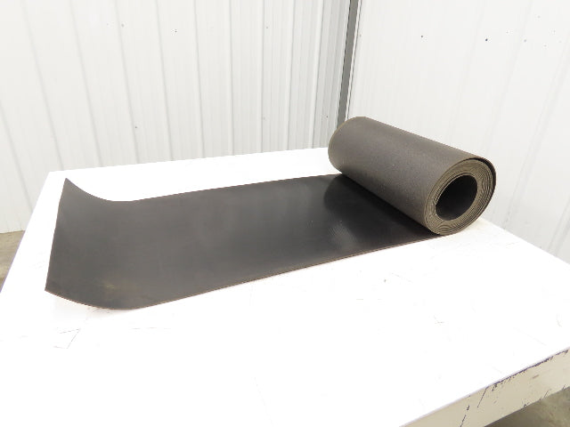 20"W x 25' Smooth Top PVC Conveyor Belt 1-Ply Black 25' Length 1/8"Thick