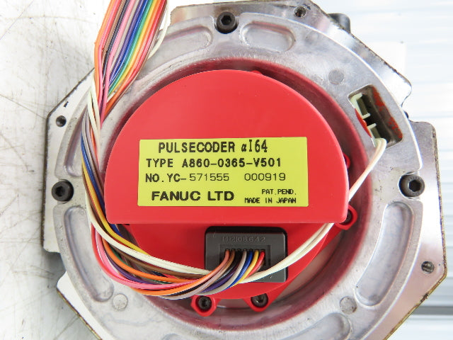 Fanuc A06B-0142-B077 AC Servo Motor 2.1kW 186V 2000 RPM 7.4A 3PH
