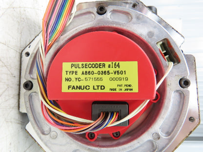 Fanuc A06B-0142-B077 AC Servo Motor 2.1kW 186V 2000 RPM 7.4A 3PH