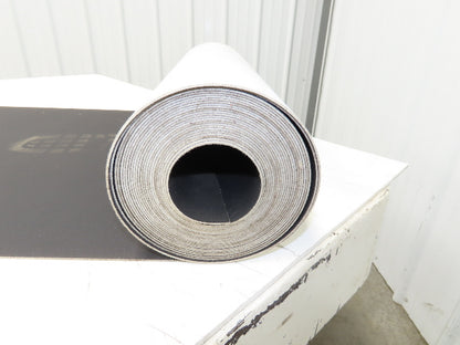 20.5"W x 30' Nylon Hard Top Conveyor Belt 2-Ply Black 30' Length 5/64"Thick