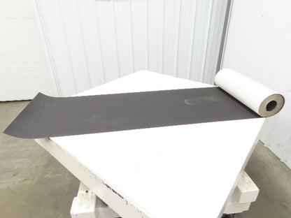 20.5"W x 30' Nylon Hard Top Conveyor Belt 2-Ply Black 30' Length 5/64"Thick