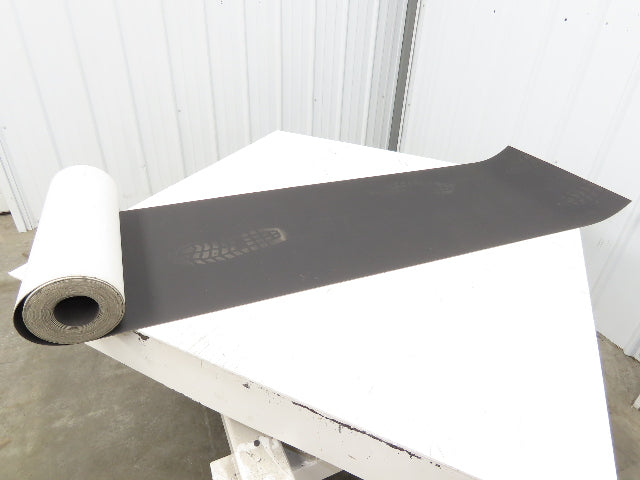 20.5"W x 30' Nylon Hard Top Conveyor Belt 2-Ply Black 30' Length 5/64"Thick