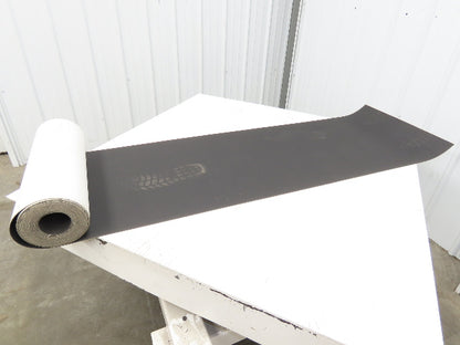 20.5"W x 30' Nylon Hard Top Conveyor Belt 2-Ply Black 30' Length 5/64"Thick