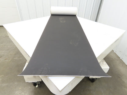 20.5"W x 30' Nylon Hard Top Conveyor Belt 2-Ply Black 30' Length 5/64"Thick