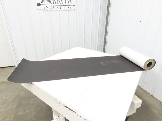 20.5"W x 30' Nylon Hard Top Conveyor Belt 2-Ply Black 30' Length 5/64"Thick