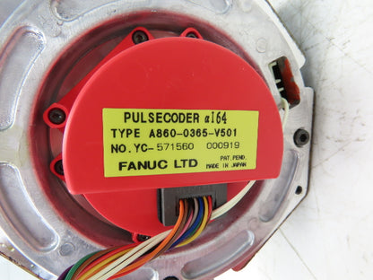 Fanuc A06B-0142-B077 AC Servo Motor 2.1kW 186V 2000 RPM 7.4A 3PH