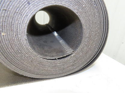 20"W x 30' Hard Top Fabric PVC Felt Conveyor Belt Black Reversible 3/32"Thick