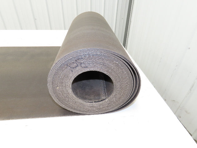 20"W x 30' Hard Top Fabric PVC Felt Conveyor Belt Black Reversible 3/32"Thick