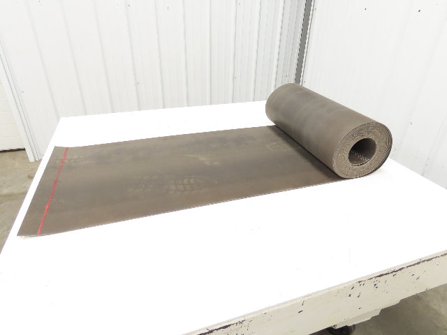 20"W x 30' Hard Top Fabric PVC Felt Conveyor Belt Black Reversible 3/32"Thick