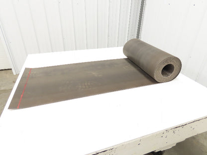 20"W x 30' Hard Top Fabric PVC Felt Conveyor Belt Black Reversible 3/32"Thick