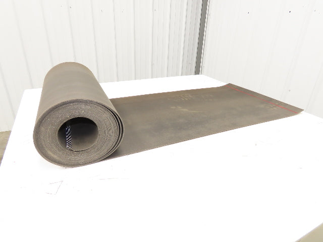 20"W x 30' Hard Top Fabric PVC Felt Conveyor Belt Black Reversible 3/32"Thick