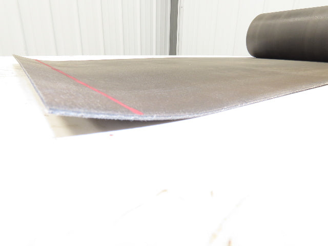 20"W x 30' Hard Top Fabric PVC Felt Conveyor Belt Black Reversible 3/32"Thick