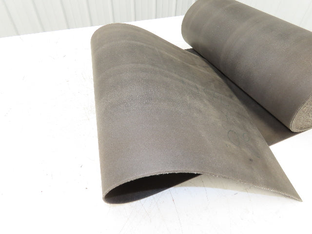 20"W x 30' Hard Top Fabric PVC Felt Conveyor Belt Black Reversible 3/32"Thick