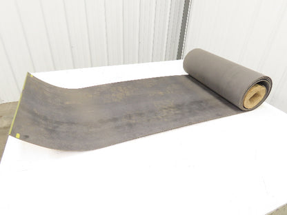 20"W x 10' Gray Felt PVC Hard Top Conveyor Belt 1-Ply Reversible 3/32"Thick