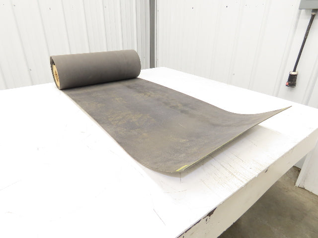 20"W x 10' Gray Felt PVC Hard Top Conveyor Belt 1-Ply Reversible 3/32"Thick