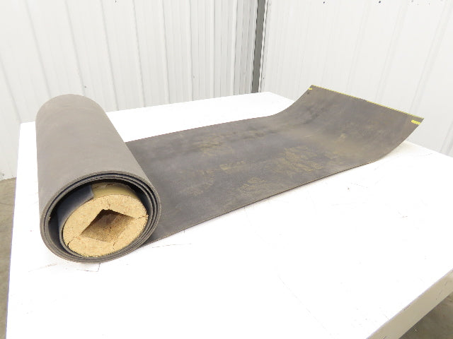 20"W x 10' Gray Felt PVC Hard Top Conveyor Belt 1-Ply Reversible 3/32"Thick