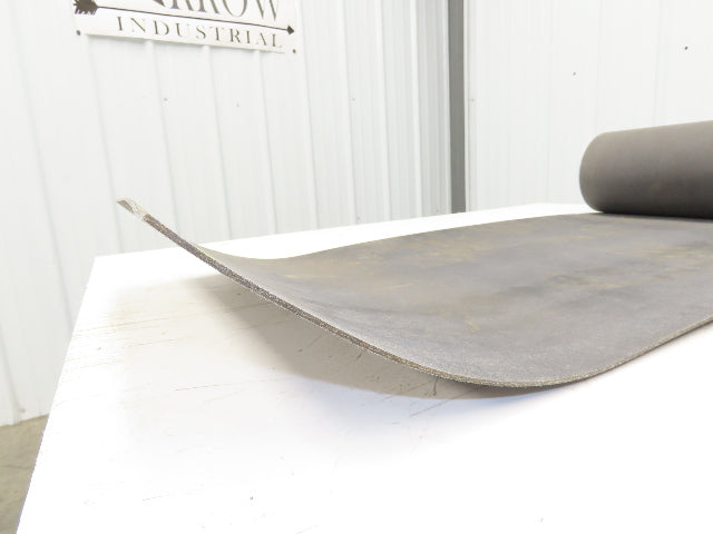20"W x 10' Gray Felt PVC Hard Top Conveyor Belt 1-Ply Reversible 3/32"Thick
