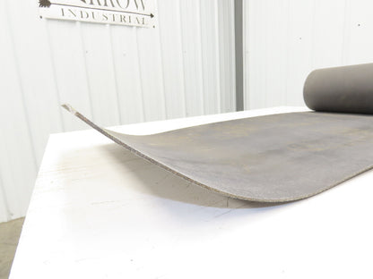 20"W x 10' Gray Felt PVC Hard Top Conveyor Belt 1-Ply Reversible 3/32"Thick