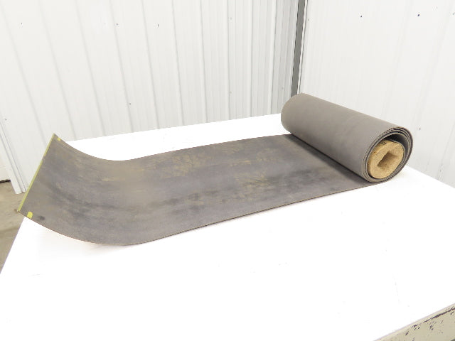 20"W x 10' Gray Felt PVC Hard Top Conveyor Belt 1-Ply Reversible 3/32"Thick