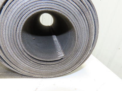 19"W x 20' Hard Top Gray Fabric Conveyor Belt 1-Ply Reversible 1/8"Thick