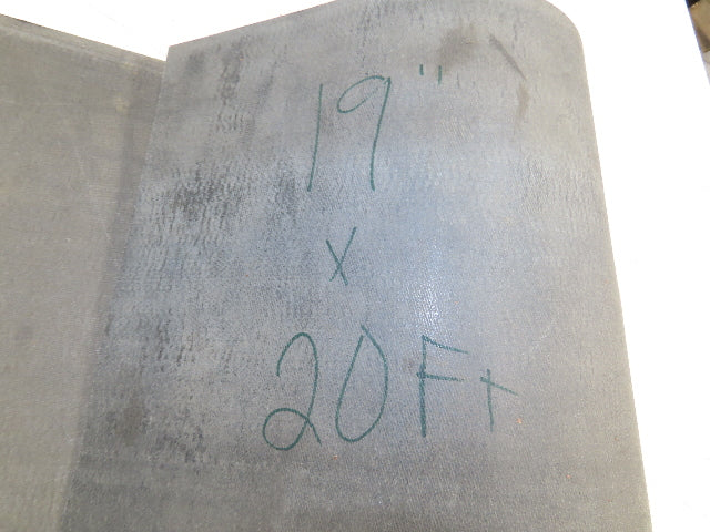 19"W x 20' Hard Top Gray Fabric Conveyor Belt 1-Ply Reversible 1/8"Thick