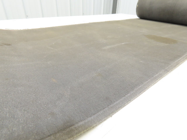 19"W x 20' Hard Top Gray Fabric Conveyor Belt 1-Ply Reversible 1/8"Thick