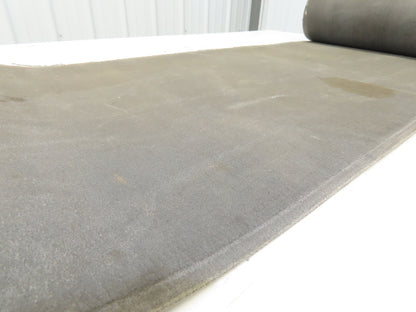 19"W x 20' Hard Top Gray Fabric Conveyor Belt 1-Ply Reversible 1/8"Thick