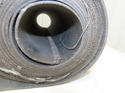 20"W x 20' Hard Top Fabric Nylon Conveyor Belt 1-Ply Black Reversible 7/64"Thick
