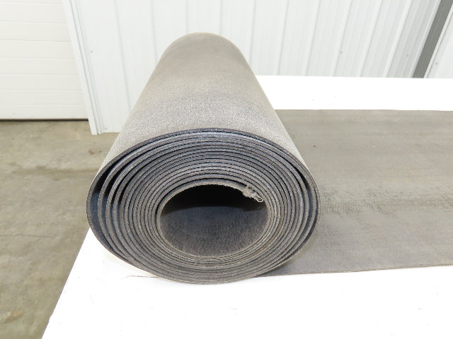 20"W x 20' Hard Top Fabric Nylon Conveyor Belt 1-Ply Black Reversible 7/64"Thick