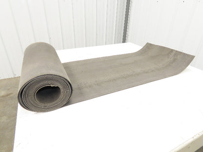 20"W x 20' Hard Top Fabric Nylon Conveyor Belt 1-Ply Black Reversible 7/64"Thick