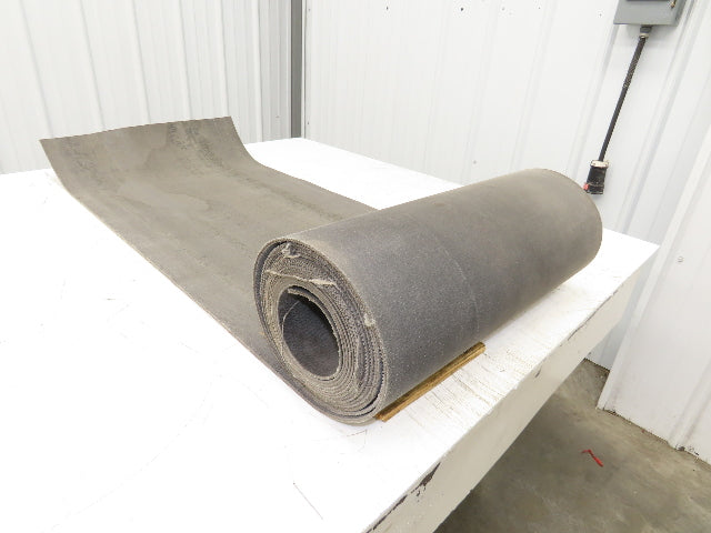 20"W x 20' Hard Top Fabric Nylon Conveyor Belt 1-Ply Black Reversible 7/64"Thick