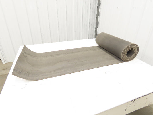 20"W x 20' Hard Top Fabric Nylon Conveyor Belt 1-Ply Black Reversible 7/64"Thick