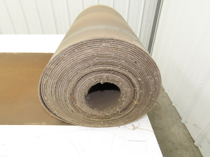 20"W x 50' Soft Top Tan Rubber Conveyor Belt Nylon Back 1/8"Thick