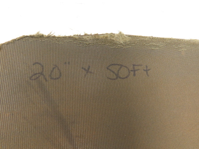 20"W x 50' Soft Top Tan Rubber Conveyor Belt Nylon Back 1/8"Thick
