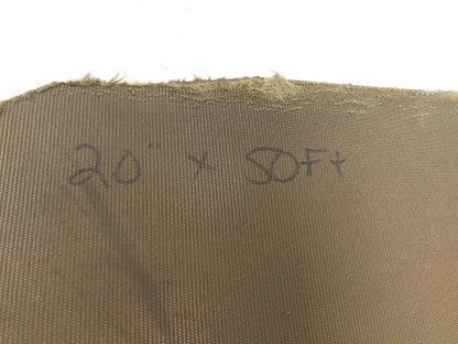 20"W x 50' Soft Top Tan Rubber Conveyor Belt Nylon Back 1/8"Thick