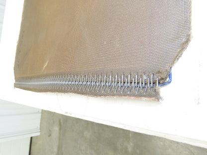 20"W x 50' Soft Top Tan Rubber Conveyor Belt Nylon Back 1/8"Thick
