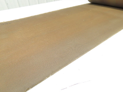 20"W x 50' Soft Top Tan Rubber Conveyor Belt Nylon Back 1/8"Thick