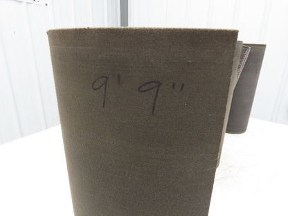 16"W x 21' 10" Soft Top Polyester Nylon Conveyor Belt Tan 1/8"Thick Laced