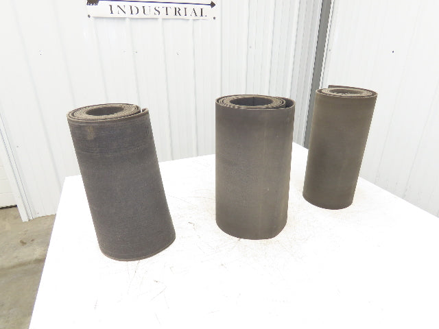 16"W x 21' 10" Soft Top Polyester Nylon Conveyor Belt Tan 1/8"Thick Laced