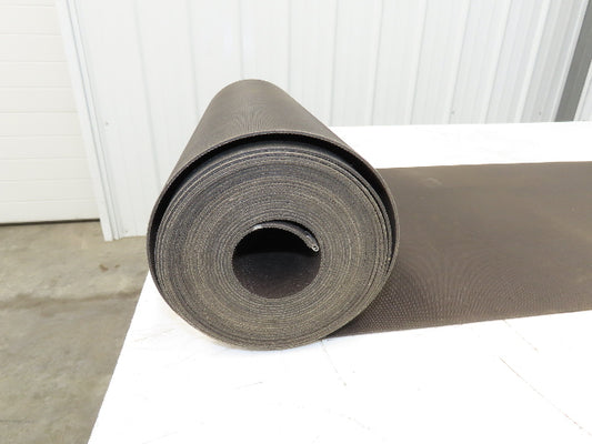 16"W x 21' 10" Soft Top Polyester Nylon Conveyor Belt Tan 1/8"Thick Laced
